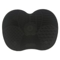 Miniatyrbild 1 av 5: Kosmetisk rengöringsmatta, silikonsminkborste Portable Cleaner Pad Black