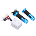 Miniatyrbillede 2 af 8: 24V 250W Elektrisk Cykel Controller Kit Blå Krystal Twist Throttle Accelerator