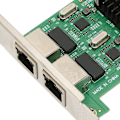 Miniatyrbillede 5 af 8: PCI E NIC Netværkskort 2-vejs RJ45 Port til RTL8111G Chipset PCIE X1 Ethernet LAN Adapter til Win til Linux til VMware