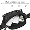 Miniatyrbild 4 av 6: Antistöld axelväska för crossbody väska multifunktionell dagryggsäck