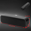 Miniatyrbillede 6 af 8: USB-højttaler Mini-højttalerboks Indbygget Dekodet Lydkort Stereo Soundbar Computer-højttaler