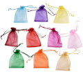 Miniatyrbillede 2 af 6: Organza poser 100 stk organza poser sække smykkeposer