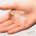 Miniatyrbilde 3 av 5: Miniglassflasker med korker, små glassflasker, miniflasker, krydderglasssett, tomme prøveglassflasker, godteriglass (60 stk.)