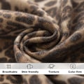 Miniatyrbilde 3 av 5: Dame Leopard Print Vinter Varme Skjerf med Frynser