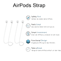 Miniatyrbillede 6 af 6: 4 stk. kompatibel med magnetiske anti-tab-stropper, AirPods-tilbehør