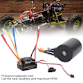 Pikkukuva 6 / 8: Vedenpitävä harjaton moottori 4P 3650 3100KV T-urosliitin 60A harjattomalla ESC-sarjalla 1/10 RC-autoon