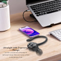Miniatyrbillede 7 af 8: Støjreducerende Bluetooth-headset V5.2 Trådløs Bluetooth-øretelefon med mikrofon Lang standby Ultralet til lastbilchauffører Kontor Sort