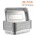 Miniatyrbilde 1 av 6: Aluminiumsformer grilltilbehør engangsbruk 15x22 cm 50 stk