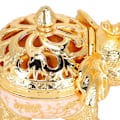 Miniatyrbillede 4 af 8: Elefantformet røgelsesbrænder Aromaterapi Ornament til stue Entré Soveværelse (Guld Hvid Baggrund )