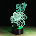 Miniatyrbild 4 av 6: 3D Illusion Lamps LED Touch Switch Nattlampa För Heminredning