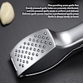 Miniatyrbillede 8 af 8: Manuel Hvidløgspresser Køkken Hvidløg Masher Multifunktionel Zink Legering Hvidløg Puree Presser