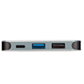 Pikkukuva 3 / 8: Tyyppi C -keskitin PD-latausportti 5-in-1 Hot Plug -toiminto Hopea alumiiniseos USB C -keskitin moniporttisovitin tablettia varten