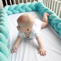 Miniatyrbillede 5 af 5: Vævet Lang Knude Bold Pude Knude Bold Børneværelse Dekorativ Seng