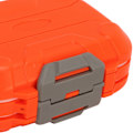 Miniatyrbillede 8 af 8: Fiskegrejæsker Fortykkede Multifunktionelle Dobbeltåbning 4 Sidede Stødsikre Forseglede Vandtætte Fiskefoderbakke Orange
