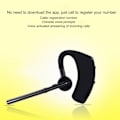 Miniatyrbilde 6 av 8: Bluetooth-ørepropp med støydemping, håndfri samtale, innebygd mikrofon, enkelt øretelefonsett for kjøring og kontor