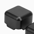 Miniatyrbillede 1 af 5: Aluminium Billard Kø Tip Kridt Holder Pool Bord Kø Kridt Bærer Etui Sort