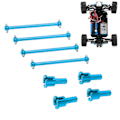 Pikkukuva 1 / 8: 4 kpl Metalliset koiranluun differentiaalinivelkupit WLtoys A959 A949 A969 A979 1/18 RC-auton osiin Sininen