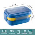 Miniatyrbilde 2 av 7: Bento-boks, matboks for voksne, rustfritt stål, for jobb skole