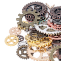 Pikkukuva 5 / 8: 100g Steam Punk -vaihteet DIY-värisekoitus Antiikkiset metalliset Steampunk-vaihteet Glamour-riipus Kellopyörän vaihde askarteluun