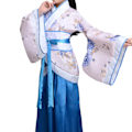 Miniatyrbilde 6 av 6: Barnas Antikke Kvinnelige Hanfu Tang-Kostyme Qin-Dynastiet Vår og Høst Krigende Stater