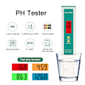 Miniatyrbillede 6 af 8: PH-meter Digital PH-tester Pen med teststrimmelfunktion Termometer til drikkevandspool