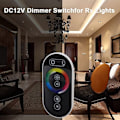 Miniatyrbillede 7 af 8: 3-vejs lysdæmperkontakt med fjernbetjening konstant spænding PWM RGB LED lysstyring DC12V 24V