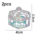 Miniatyrbild 2 av 5: Monomer Akrylnaglar Vätskepulverbricka (Hexagonal)