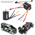 Pikkukuva 5 / 8: Vedenpitävä harjaton moottori 4P 3650 3100KV T-urosliitin 60A harjattomalla ESC-sarjalla 1/10 RC-autoon