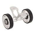 Miniatyrbild 2 av 8: Cykelskärm Easywheel Stänkskärm Rullar Hjul Dubbelhjul för Brompton Hopvikbar Cykel för DahonSilver