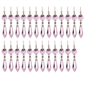 Miniatyrbillede 1 af 5: Lysekrone Icicle Krystal U-Drop Prismer til Bryllup, 37mm
