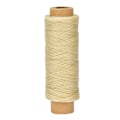 Miniatyrbillede 2 af 2: 50 meter/rulle 150D/16 læderhåndværk flad sytråd håndsyning vokset tråd (beige)