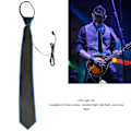 Miniatyrbilde 7 av 8: LED-slips med justerbare lysmoduser i polyester med nøkkelbryter for karneval, musikkfestival og fest