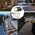 Miniatyrbild 4 av 5: Solardriven infälld utomhusmarkspotlight, energibesparande lågvolt LED landskapsbelysning för utomhusbruk, med IP67 vattentät för inom- och utomhusbruk