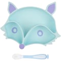 Pikkukuva 1 / 5: Baby Plate Fox Silicone for Baby Toddlers Non-Slip Washable
