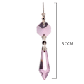 Miniatyrbillede 2 af 5: Lysekrone Icicle Krystal U-Drop Prismer til Bryllup, 37mm