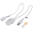 Miniatyrbild 2 av 2: 2A DC 5-24V PIR Infraröd Rörelsesensor Detektor Automatisk Strömbrytare LED-remsa USB-gränssnitt Vit