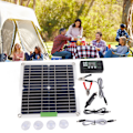 Pikkukuva 1 / 8: 200W 12V kannettava aurinkopaneelisetti, monokiteinen aurinkopaneeli ohjaimella pyöräilyyn, vuorikiipeilyyn, patikointiin, leirintään, 40A