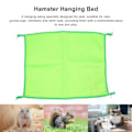 Miniatyrbillede 8 af 8: Kæledyrsbur Hammock Åndbar Cool Hængende Kæledyr Sommer Mesh Seng til Katte Marsvin HamsterGrøn 32x32cm
