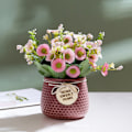 Miniatyrbillede 4 af 5: Blomsterplanter Dekoration til skrivebord Interiør til hjem og kontor