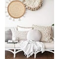 Pikkukuva 2 / 7: Riippuva seinäkoriste macrame-reunuksella, seinälle kiinnitettävä seinävaate