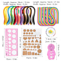 Miniatyrbilde 6 av 8: Papirkveilingsett Gradient Ramp Fargerik Scrip DIY Håndlaget Kunst Håndverksverktøysett