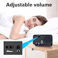 Miniatyrbild 4 av 5: 0-100% Dimmer Digital Väckarklocka Radio, Lättanvänd Modern Inredning för Sovrum, Kök, Skrivbord med Stor HD-Display, RGB Färgskiftande