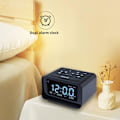 Miniatyrbild 3 av 5: 0-100% Dimmer Digital Väckarklocka Radio, Lättanvänd Modern Inredning för Sovrum, Kök, Skrivbord med Stor HD-Display, RGB Färgskiftande