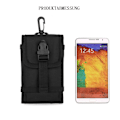 Miniatyrbild 4 av 5: Taktisk mobiltelefonväska, nylon MOLLE extraväska för ryggsäck