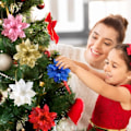 Miniatyrbild 4 av 5: Julstjärna Konstgjorda Blommor för Juldekorationer, Glitter Julstjärna Ger Glans till Din Festliga Säsong, Perfekt för Julgransprydnader