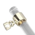 Miniatyrbillede 5 af 8: Krystal Akryl Håndtag Transparent Nem at Installere Skuffe Træk Håndtag til Skabe Skuffer Kommoder B01277S Hul Afstand 96 Guld