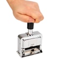 Miniatyrbilde 5 av 8: 12-sifret automatisk nummereringstempel med håndtak for bank, medisin og regnskap