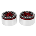 Miniatyrbilde 2 av 8: 2 stk 1,9 tommers Beadlock-hjul i aluminiumlegering CNC-bearbeiding Universal RC-hjul for Crawler Red