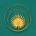 Miniatyrbild 5 av 5: Elegant Heminredning, Smidiga 3D-linjer Berikar Sammanflätade Lager, Hållbar Järnstruktur Säkerställer Lång Livslängd, Ihåliga Utskurna Löv, För Konstnärlig Vägg