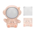 Miniatyrbillede 1 af 2: Natlampe 3 tilstande LED farverig sød astronaut udseende USB-port seng natlampe til soveværelse sovesal lyserød